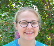 Smiling Reiman Gardeens intern