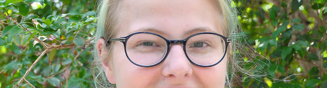 Smiling Reiman Gardeens intern
