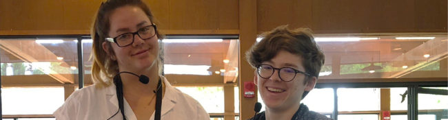 two Reiman Gardens interns smiling