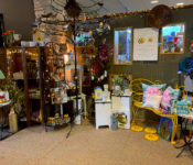 indoors in the Gift Shop with different merchandise